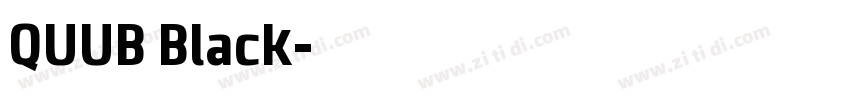 QUUB Black字体转换
